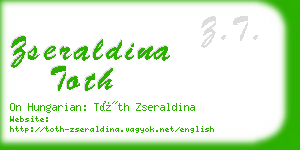 zseraldina toth business card